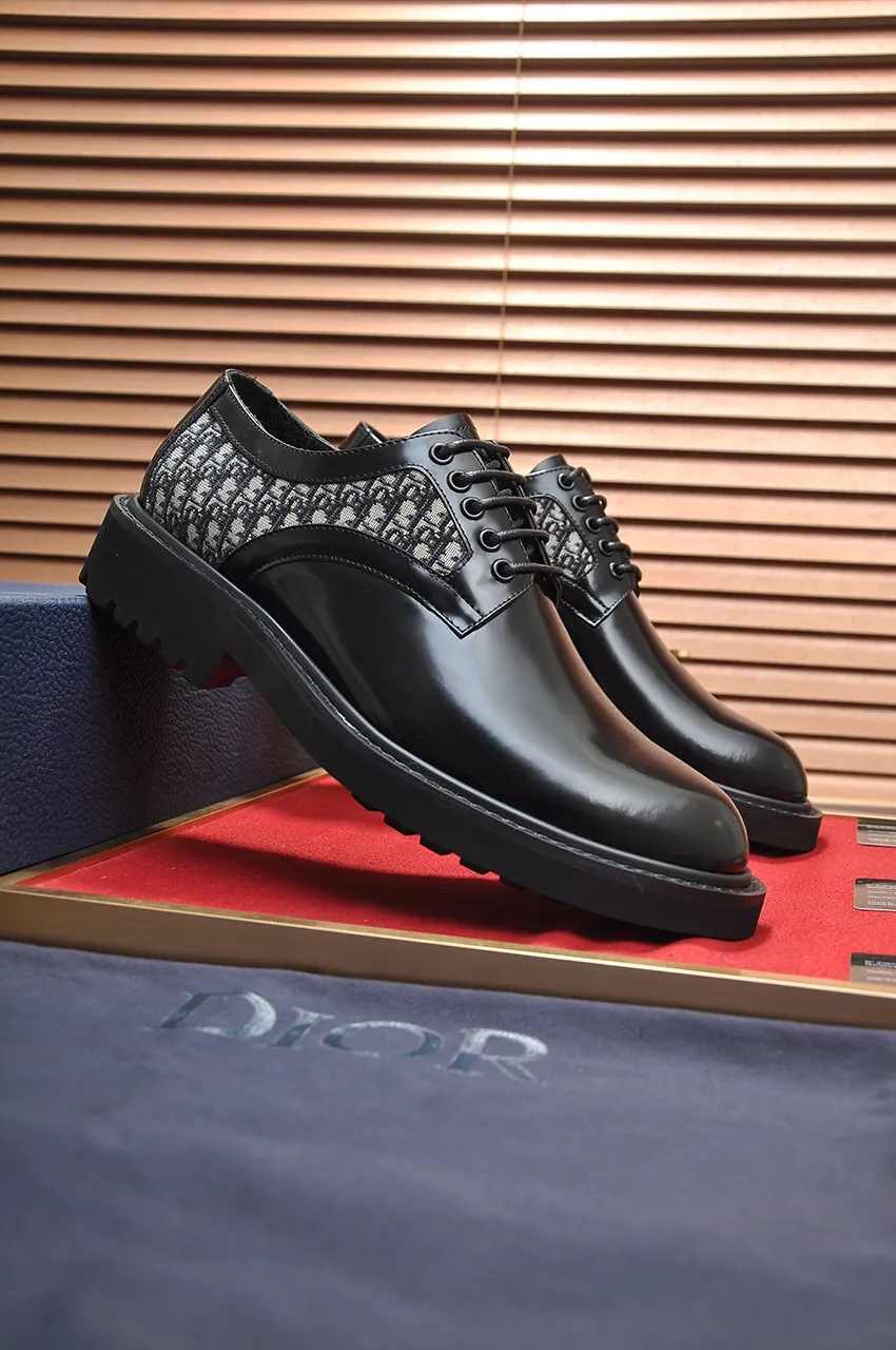 Men's shoes 💰560💶[Dior] (cowhide lining) Dior original 1:1 high quality factory, imported original materials, imported original cowhide, water-dyed cowhide lining, original TPU outsole, code number: 38-44